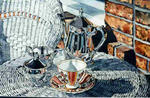Paintings by Margaret - Five Tea Cups and Saucers